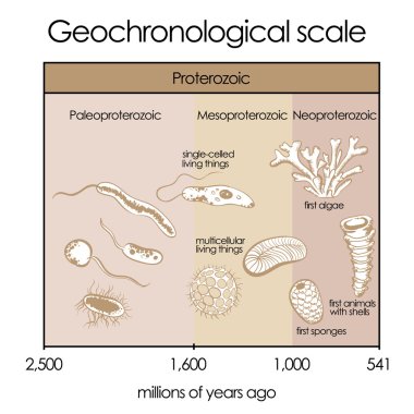 Geochronological scale. Part 2 - Proterozoic Eon.  clipart