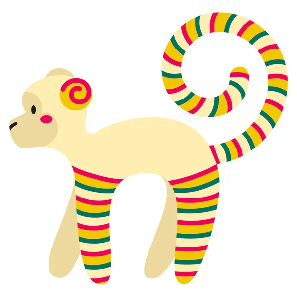 Filimonovo toy monkey — Stock Vector