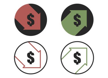 Ekonomik kriz konsepti. Beyaz arkaplanda izole. 