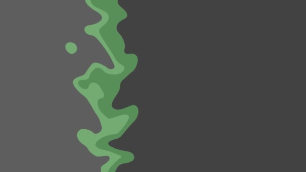 Οριζόντια Πράσινη Υγρή Μετάβαση Από Ανοιχτό Γκρι Σκούρο Γκρι Χρώμα — Αρχείο Βίντεο