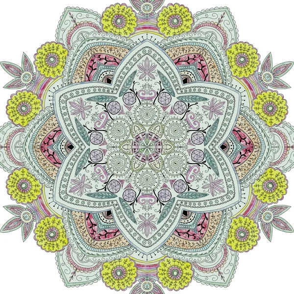 Handritad mandala — Stockfoto