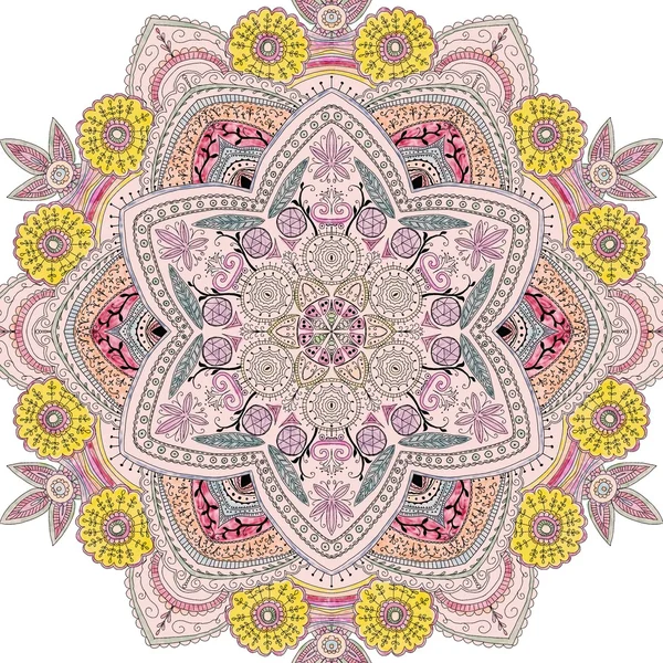 Handritad mandala — Stockfoto