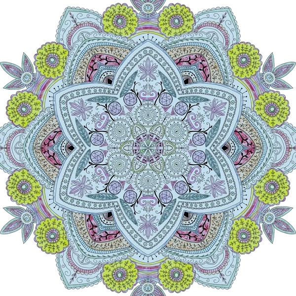 Handritad mandala — Stockfoto