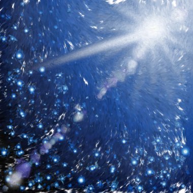 boyalı gece gökyüzü