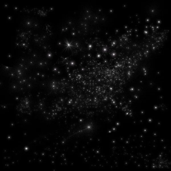 Nachtelijke hemel met sterren — Stockfoto