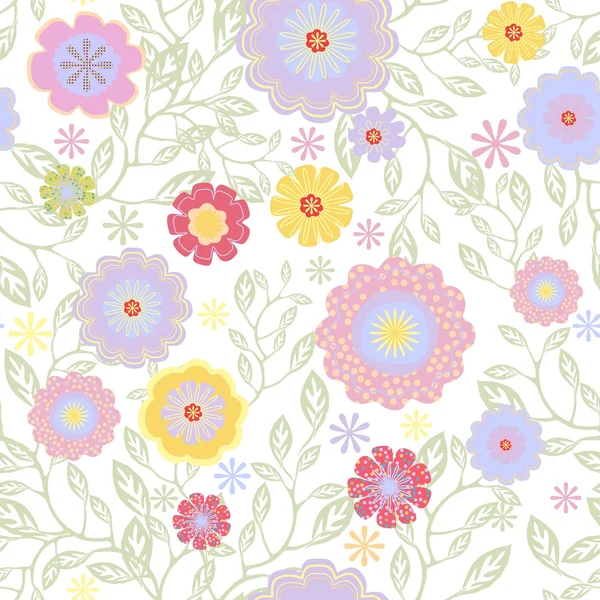 Modèle floral sans couture — Image vectorielle