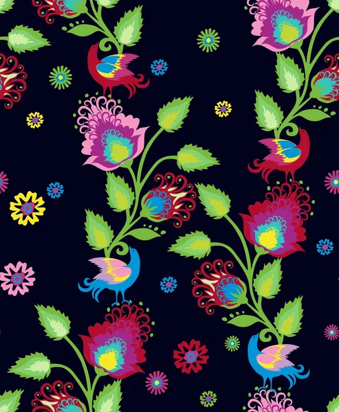 Seamless floral pattern — Stock Vector