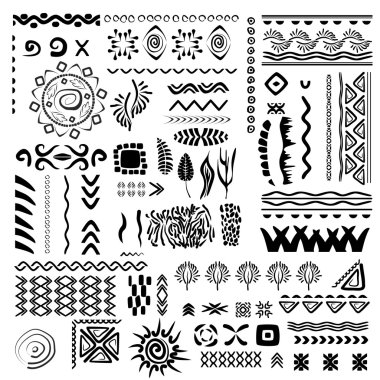 elle çizilmiş öğeleri kümesi