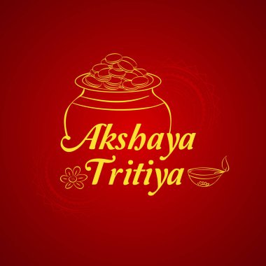 Mutlu Akshaya Tritiya, Hint dini festivali geçmişi Kalasha 'nın resimlerini çiziyor..