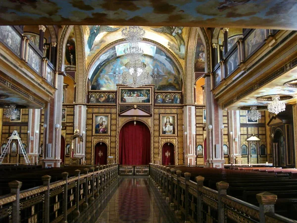 Sharm Sheikh Południowa Synaj Egipt Listopad 2015 Wnętrze Dekoracja Kościoła — Zdjęcie stockowe