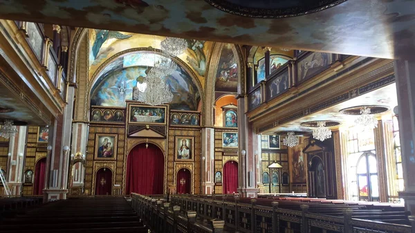 Sharm Sheikh Sul Sinai Egito Novembro 2015 Interior Decoração Igreja — Fotografia de Stock