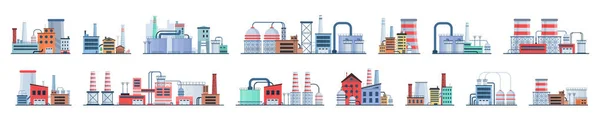 Fábrica de construcción industrial. — Vector de stock