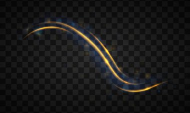 Sarı ışık çizgisi.