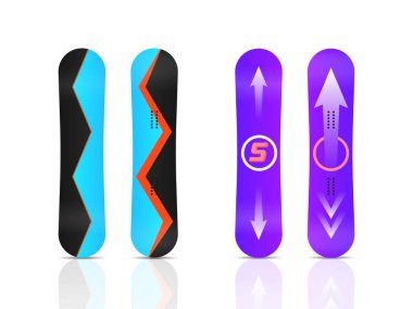 Kış sporu snowboard.