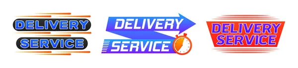 Logotyp för leverans. — Stock vektor