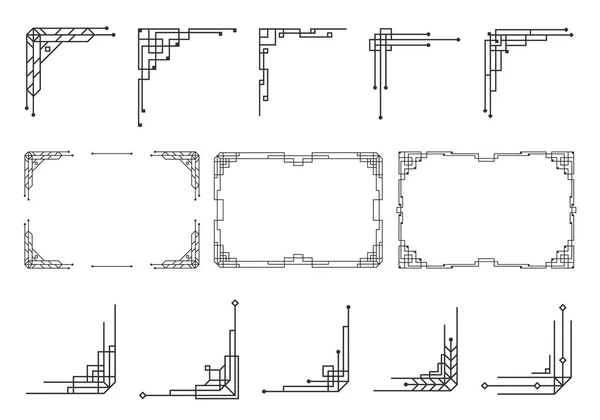 Arte negro deco. — Vector de stock