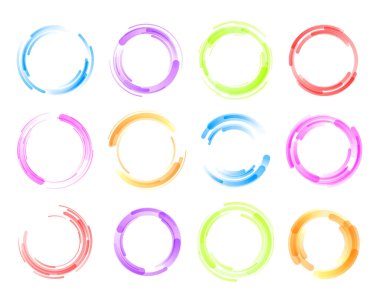 Renkli çember çiz.