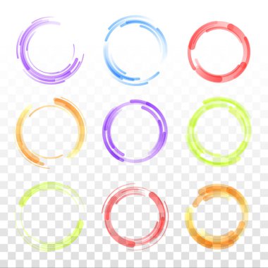 Renkli çember çiz.