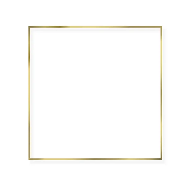 Gouden glanzend frame. — Stockfoto