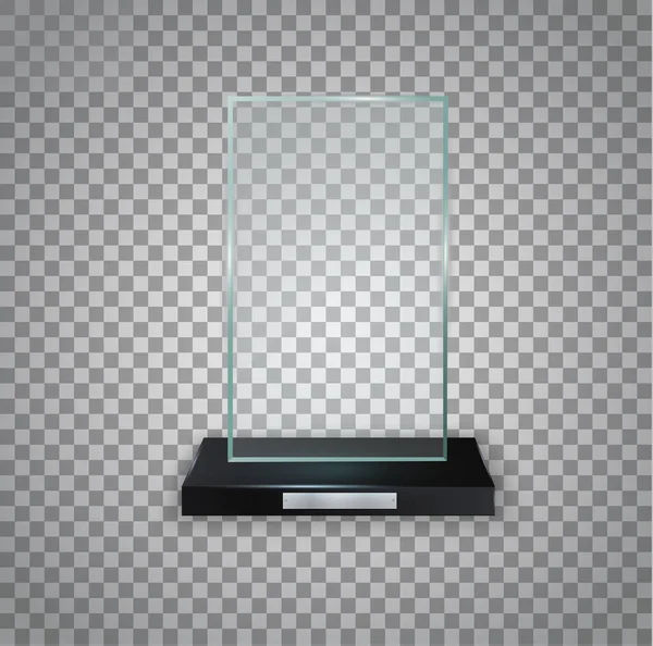 Glass shiny trophy. — Stock Photo, Image