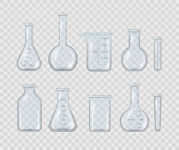 Chemische Laborgeräte. — Stockvektor