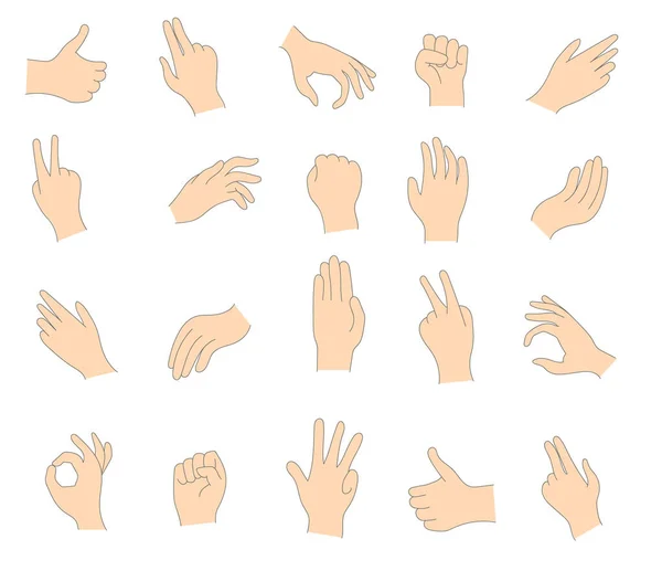 Gestures human hands. — Stock Photo, Image
