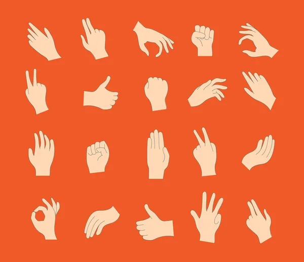 Χειρονομίες ανθρώπινα χέρια. — Φωτογραφία Αρχείου