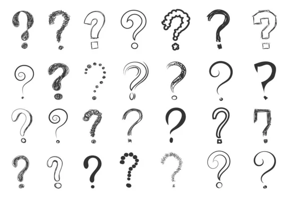 Question mark doodle. — Stock Photo, Image