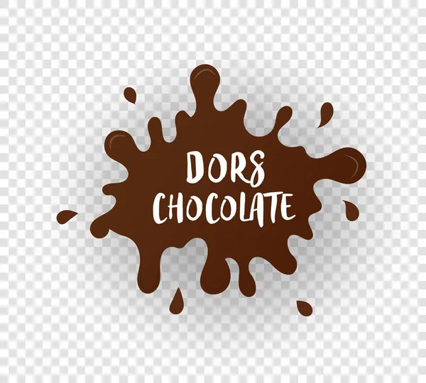 Gotas de chocolate, manchas. — Fotografia de Stock