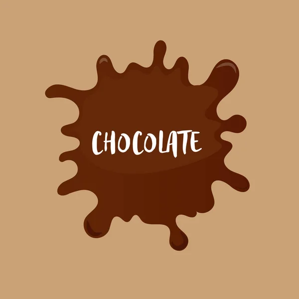 Chocolade druppels, vlekken. — Stockfoto