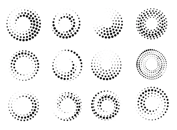 Halftone circular pattern. — Stock Photo, Image