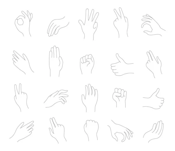 Gestures human hands. — Stock Photo, Image