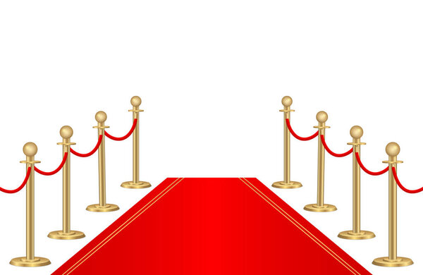 Красная дорожка, барьеры.