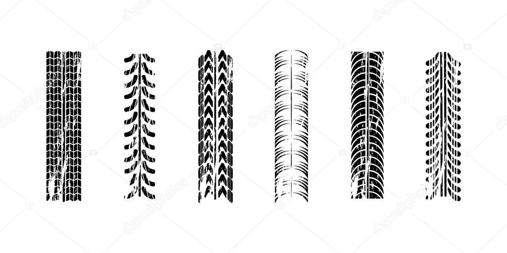 Traces car tire