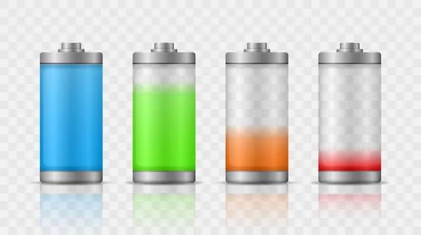 Accumulateurs de charge de batterie. — Image vectorielle