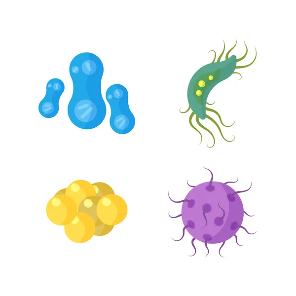 Bakteriler ve mikroplar koronavirüs. — Stok fotoğraf