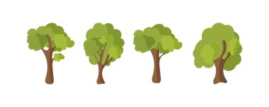 Yeşil ağaçları ayarla. 