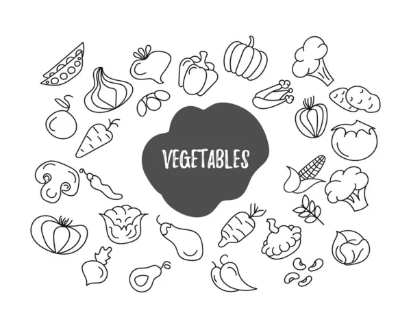 Set verdure piatte. — Foto Stock