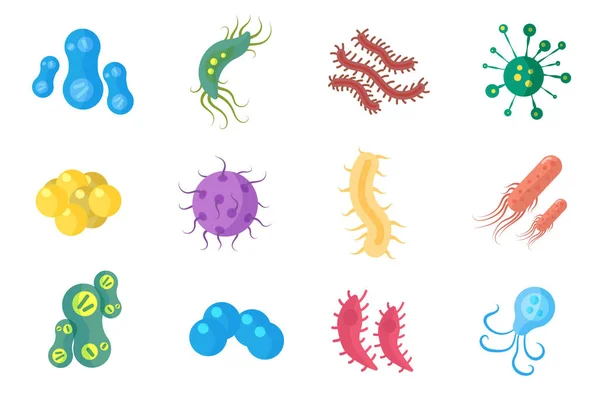 Бактерії та мікроби коронавірус . — стокове фото
