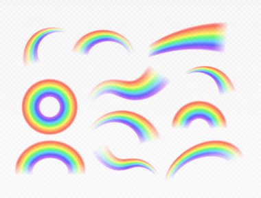 Gökyüzündeki doğal parlak gökkuşakları.