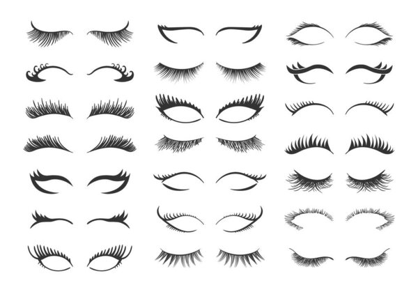 Set for growing the eyelashes, professional makeup