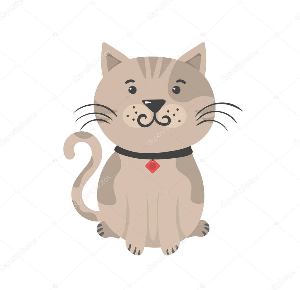 Vettoriale stockCarino simpatici animali domestici gattini e caratteri gatto.  di ©Poliashenko #474641706, image size:1024x991