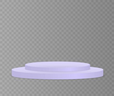 3d podyum, kaide, yuvarlak sahne, silindir. 