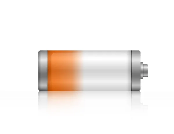图标电池充电全功率能量水平. — 图库矢量图片