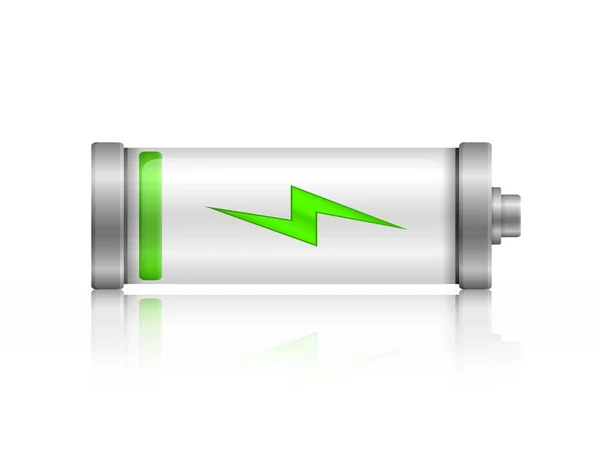 Ícones carga da bateria nível de energia total. — Vetor de Stock