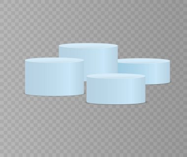 3d podyum, kaide, yuvarlak sahne, silindir. 