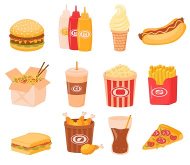 Fast street food öğle yemeği veya kahvaltı yemeği.