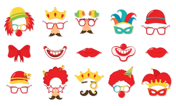 Diseño para vacaciones judías Purim con máscaras. — Archivo Imágenes Vectoriales