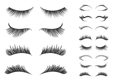 Kirpiklerin büyümesi, profesyonel makyaj.