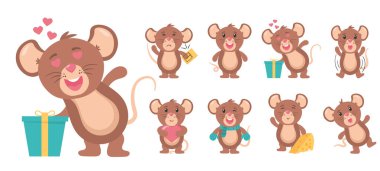 Şirin fare karakteri, fare çizgi film hayvanı.